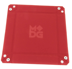 Velvet Folding Dice Tray - Red